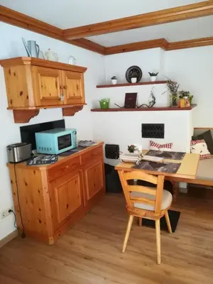 Küche/Küchenzeile in der Unterkunft Haus Bergliebe