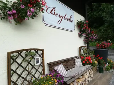 Ein Garten an der Unterkunft Haus Bergliebe