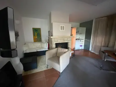 Küche/Küchenzeile in der Unterkunft Modernes Alpenapartment mit Sauna Wintergarten und Pool