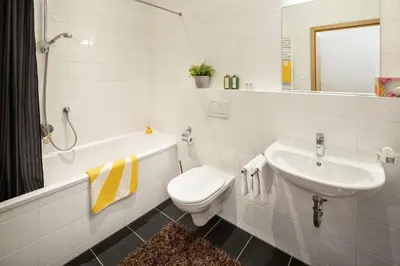 Ein Badezimmer in der Unterkunft Fewo-Obertauern-Steinadler