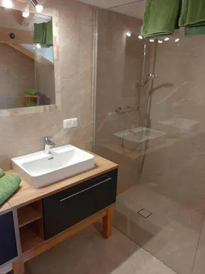 Ein Badezimmer in der Unterkunft Ferienwohnung Christine