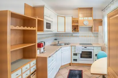 Küche/Küchenzeile in der Unterkunft Ferienwohnung Kristina