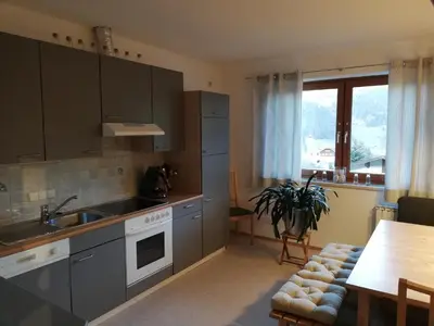 Küche/Küchenzeile in der Unterkunft Haus Barbara