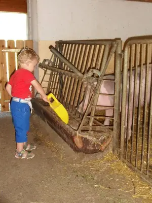 Kinder, die in der Unterkunft Haus Maier übernachten