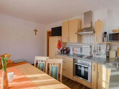 Küche/Küchenzeile in der Unterkunft Haus Maier