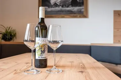 Getränke in der Unterkunft Chalet Kulmberg