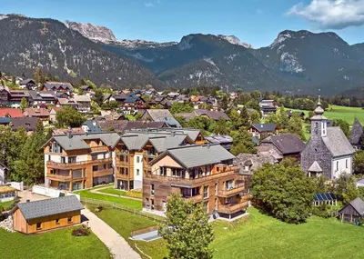 Ein allgemeiner Bergblick oder ein Berglick von der Ferienwohnung aus