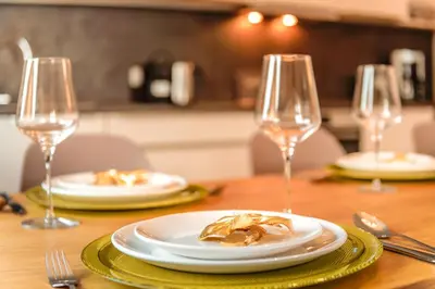 Essen in der Ferienwohnung oder in der Nähe