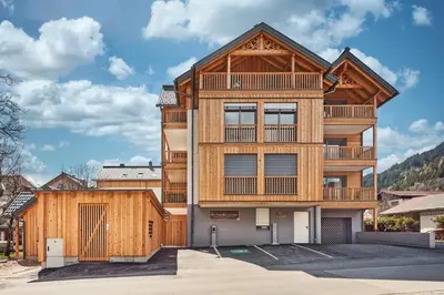 Das Gebäude in dem sich die Ferienwohnung befindet