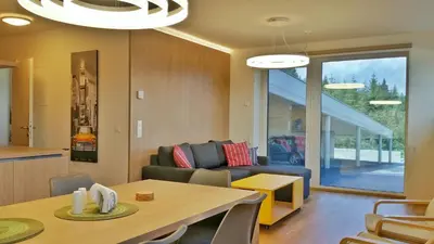 Ein Sitzbereich in der Unterkunft Apartment Fastenberg Schladming - Top11 by AA Holiday Homes