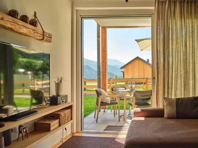 Ein allgemeiner Bergblick oder ein Berglick von der Ferienwohnung aus