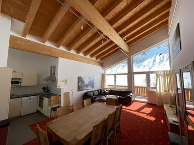 Küche/Küchenzeile in der Unterkunft Obertauern-Freja-Apartment