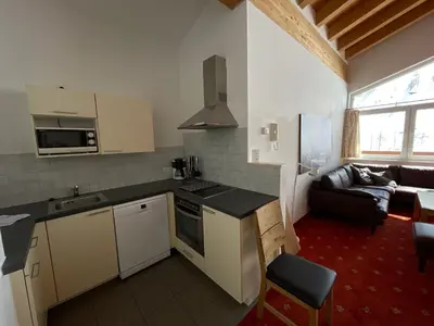 Küche/Küchenzeile in der Unterkunft Obertauern-Freja-Apartment