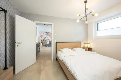 Ein Bett oder Betten in einem Zimmer der Unterkunft App 47
