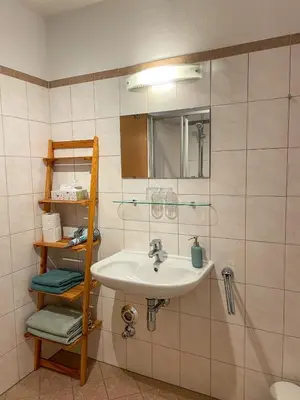 Ein Badezimmer in der Unterkunft Penthouse Aineckblick