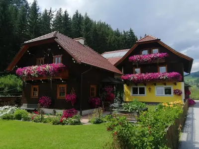 Ein Garten an der Unterkunft Appartement Taurachblick