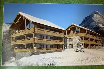 Ein allgemeiner Bergblick oder ein Berglick von der Ferienwohnung aus