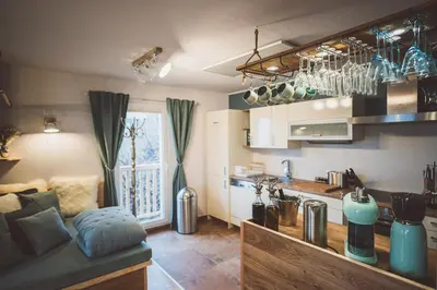 Küche/Küchenzeile in der Unterkunft Luxus Ferienhaus für Familie und Hund