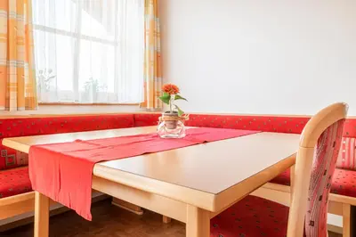 Ein Sitzbereich in der Unterkunft Obersteffengut