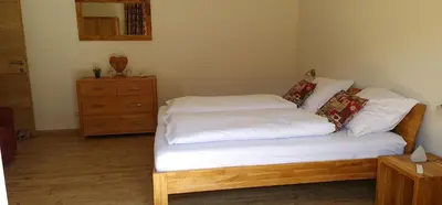 Ein Bett oder Betten in einem Zimmer der Unterkunft Haus Friedrich