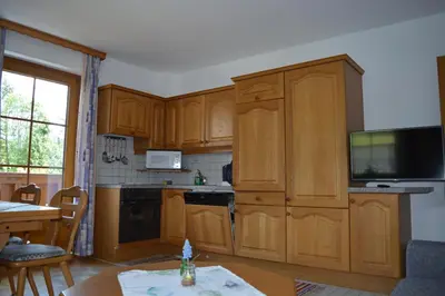 Küche/Küchenzeile in der Unterkunft Ferienwohnung Ehrenreich/Pichler