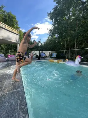 Der Swimmingpool an oder in der Nähe von Hotel Obermayr