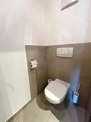 Ein Badezimmer in der Unterkunft Attergauhof