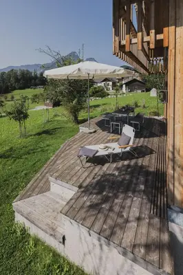 Ein Garten an der Unterkunft Schmiedgut Bad Aussee
