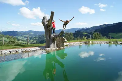 Naturlandschaft in der Nähe des Bauernhofs