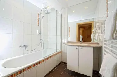 Ein Badezimmer in der Unterkunft Hotel Zimmerbräu