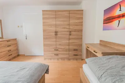 Ein Bett oder Betten in einem Zimmer der Unterkunft freeride-living