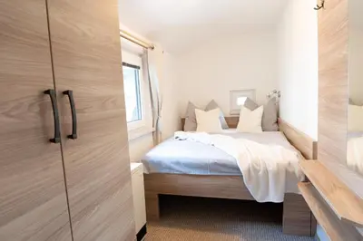 Ein Bett oder Betten in einem Zimmer der Unterkunft freeride-living