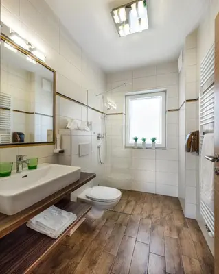 Ein Badezimmer in der Unterkunft das Burghard