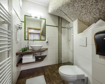 Ein Badezimmer in der Unterkunft das Burghard