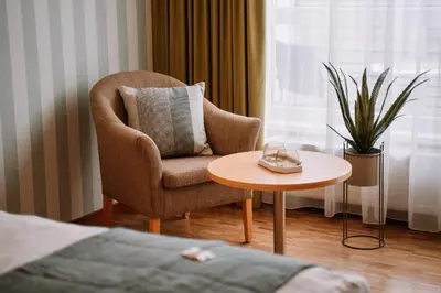 Ein Sitzbereich in der Unterkunft Hotel Auszeit St Lambrecht