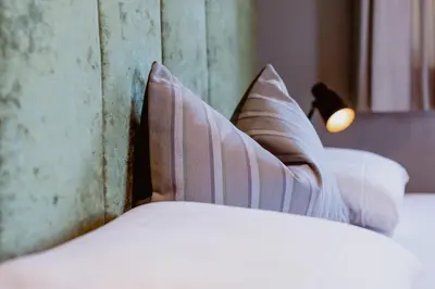 Ein Bett oder Betten in einem Zimmer der Unterkunft Zur Nandl
