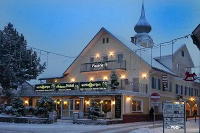 Hotel Wintergarten im Winter