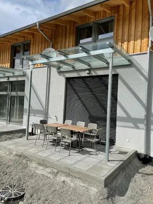 Ein Balkon oder eine Terrasse in der Unterkunft Familienhaus Kreischberg