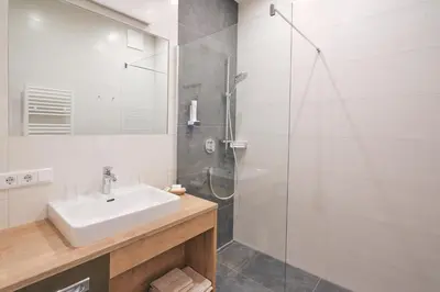 Ein Badezimmer in der Unterkunft Hotel Gamsleiten