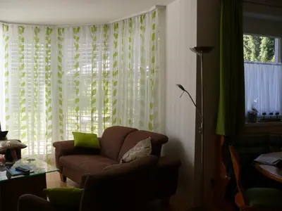 Ein Sitzbereich in der Unterkunft Appartement am Schlatterberg