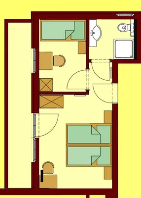 Grundriss der Unterkunft Hotel-Restaurant Planaihof