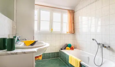 Ein Badezimmer in der Unterkunft Vorderreithbauer