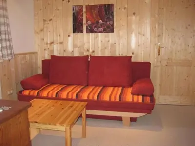 Ein Sitzbereich in der Unterkunft Haus Elisabeth Apartments