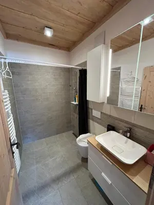 Ein Badezimmer in der Unterkunft Chalet - Appartementhaus Alma