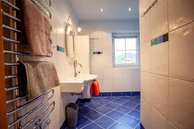 Ein Badezimmer in der Unterkunft Mühlrad Appartements