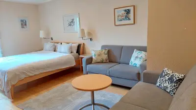 Ein Bett oder Betten in einem Zimmer der Unterkunft Appartement Genigau