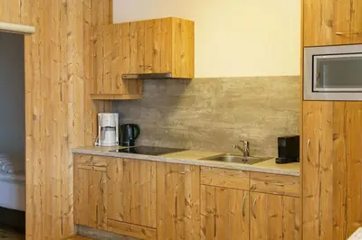 Küche/Küchenzeile in der Unterkunft Appartements Landhaus Hubertus Wellness & Breakfast