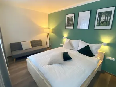 Ein Bett oder Betten in einem Zimmer der Unterkunft Haus Stadler - Self Check-in