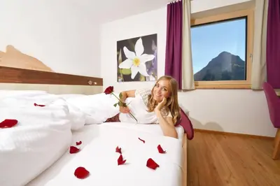 Ein Bett oder Betten in einem Zimmer der Unterkunft Appartements Kolb