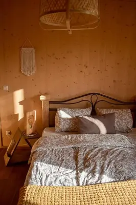 Ein Bett oder Betten in einem Zimmer der Unterkunft Ferienhaus mit Charme